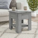 vidaXL Klubska mizica siva sonoma 40x40x42 cm konstruiran les | Shoptok.si