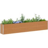  Vrtna visoka greda 390 x 50 x 68 cm Cinkana jeklena, (5000287831) | Shoptok.si
