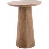 Leitmotiv Okrugao pomoćni stol od masivnog manga ø 35,5 cm Force –