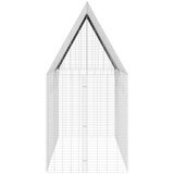  Kletka za zajce srebrna 400 x 100 x 210 cm Cinkana jeklena, (5000204306) | Shoptok.si