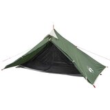 vidaXL Šotor za kampiranje za 1 osebo zelen 255x153x130 cm 185T taft | Shoptok.si