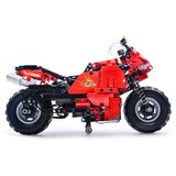 Motor na daljinsko upravljanje i sastavljanje sa 484 elemenata CaDA - crveni | Shoptok.si