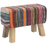  Klupa 60 x 30 x 45 cm Prava koža Šareni | shoptok.hr