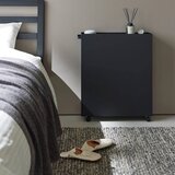 YAMAZAKI Crni metalni regal na kotačima 59x70x16 cm Tower – | shoptok.hr