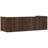 vidaXL Stenska polica rjav hrast 100x35x30,5 cm inženirski les | Shoptok.si