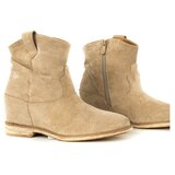 Resti Cowboy boots on heels in beige Brunoki - Footwear | ePonuda.com
