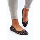 PS1 Women's Rubber Ballerina Flats Black Salam Cene