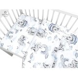 MimiNu Standard navlaka za posteljinu 2 dijela 120x90 cm, Slonići plava | shoptok.hr