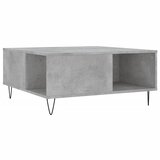 Maison Chic Klubska mizica - kavna mizica - Nizka mizica betonsko siva 80x80x36,5 cm inženirski les, (21753853) Cene
