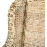 vidaXL Sofa od prirodnog ratana i platna s jastukom | shoptok.hr
