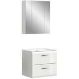MID.YOU Kopalnica Z Umivalnikom Ice, Bela Visok Sijaj, 2-Delna | Shoptok.si