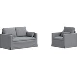  Set sofe 2 pcs Svijetlo siva 139 x 78 x 80 cm tkanina | shoptok.hr