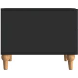  Klubska miza s predalom Črna 49 x 50 x 40 cm Inženirski les, (5000295508) | Shoptok.si