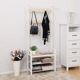  Stalak za kapute NAVOR braon/bela | Eponuda.com