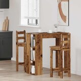  Barski stol sa policom za odlaganje Staro drvo 102x50x103,5 cm | shoptok.hr