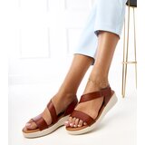 Gemre Brown wedge sandals Verkado | Shoptok.si