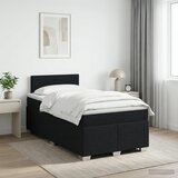  Boxspring krevet s madracem Crna 120 x 190 cm Tkanina | shoptok.hr