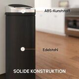  Kanta za otpad sa senzorom pokreta nehrđajući čelik 30 5 cm x 30 5 cm x 81 5 cm crna | shoptok.hr