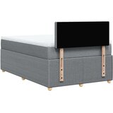 vidaXL Krevet s oprugama i madracem svjetlosivi 120x190 cm od tkanine | shoptok.hr