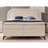 Ropez Bež boxspring postelja s prostorom za shranjevanje 160x200 cm Ornes – | Shoptok.si
