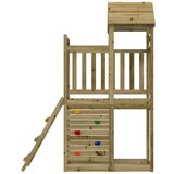 Igralna stolpnica Rjava Trdna impregnirana les - - Rjava - 34.4 - 110,5 x 52,5 x 214 cm - 2025- | Shoptok.si