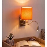  Brilagi - LED fleksibilna zidna svetiljka NUBILA 1xE27/25W/230V+LED/3W hrom/narandžasta | Eponuda.com