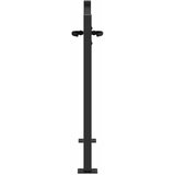  Vrtna vrata Crna 110 x 105 cm Čelik s prahom premazan | shoptok.hr