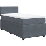 Maison Chic Box spring postelja - Vzmetna postelja z vzmetnico temno siv 90x190 cm žamet SL11819, (21900044) Cene