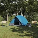 šator s krovom s pohranom Plava 275 x 230 x 140 cm taft