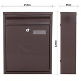ROTTNER Poštanski sandučić COMO smeđi T04564 | shoptok.hr