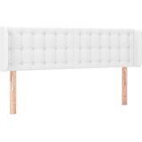  Uzglavlje s ušima bijeli 147x16x78/88 cm od umjetne kože | shoptok.hr