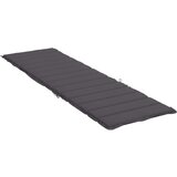vidaXL Blazina za ležalnik antracitna 200x60x3 cm blago | Shoptok.si