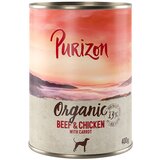 Purizon Organic 6 x 400 g - Govedina in piščanec s korenjem Cene