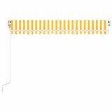 Tenda na automatsko uvlačenje 450 x 300 cm žuto-bijela | shoptok.hr