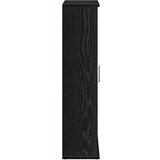 vidaXL Kupaonski ormarić s držačem za role crni 39x22x90 cm | shoptok.hr