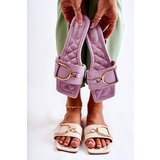 Boto Women's Classic Leather Slippers With Decoration Violet Shilla | ePonuda.com