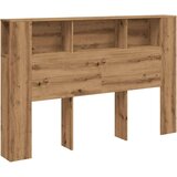 vidaXL Vzglavna omarica artisan hrast 160x18,5x103,5 cm inženirski les | Shoptok.si