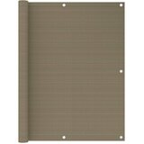Balkonski zastor smeđe-sivi 120 x 500 cm HDPE | Shoptok.si
