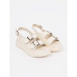 GOODIN Beige classic platform sandals | shoptok.hr