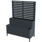 Westman Dekora 5 | Stepenasta čelična žardinjera s re&amp;scaron;etkom | antracit | 40x90x120 Slike