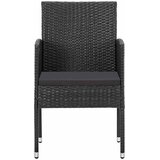  5-dijelni vrtni blagovaonski set crni | shoptok.hr