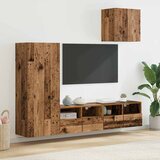TV zidne jedinice 4 pcs Staro drvo Konstruirano drvo | shoptok.hr