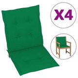  Blazine za vrtne stole 4 kosi zelene 100x50x3 cm | Shoptok.si