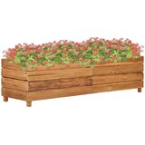 Povišena gredica 150 x 40 x 38 cm reciklirana tikovina i čelik | shoptok.hr