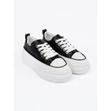 Shelvt Black and white platform sneakers | Shoptok.si