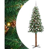 vidaXL Ožja jelka med 300 LED Zelena 180 cm PVC in trden bor | Shoptok.si