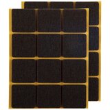 STABILIT podložna pločica od filca (25 x 25 mm, 24 Kom., Smeđe boje, Lijepljenje) Cijene