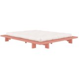 Karup Design Svijetlo ružičasti bračni krevet od masivnog bora s podnicom 160x200 cm Japan – | shoptok.hr