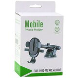  Čvrsti držač za mobitel za vjetrobransko staklo ili nadzornu ploču - crno/sivi | Shoptok.si