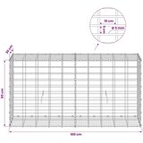  Gabion s žicom debljine 5 mm i mrežom 5x10 cm 100x30x50 cm - 30 cm 50 cm 100 cm | shoptok.hr